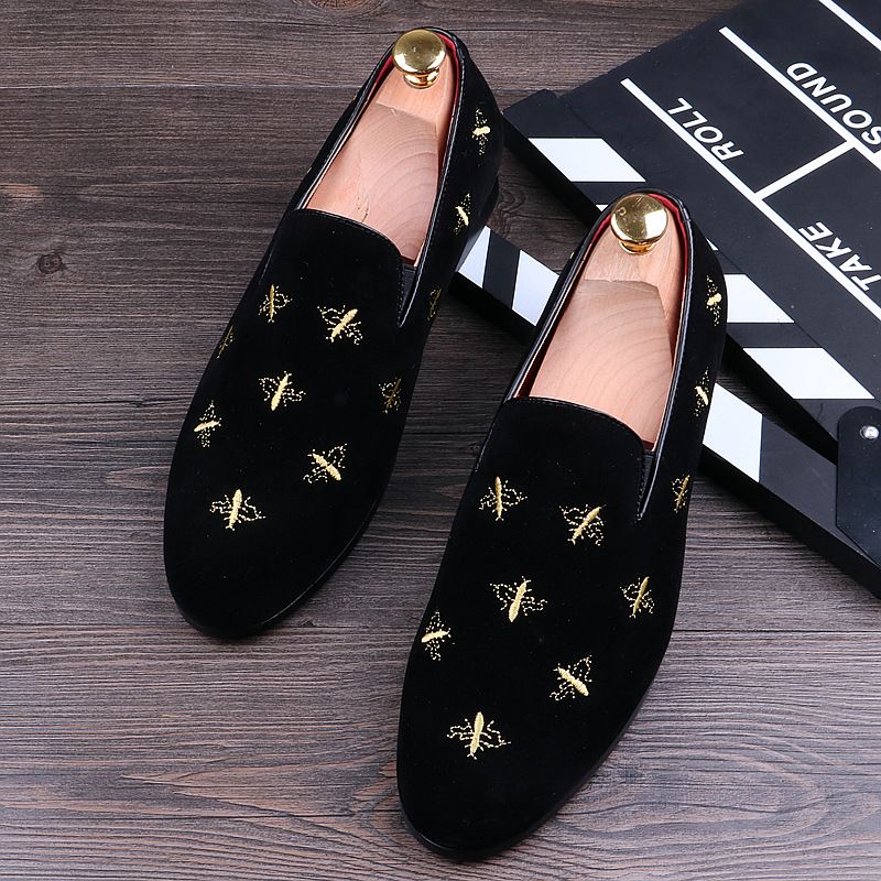 Heritage Stitch Suede Loafers