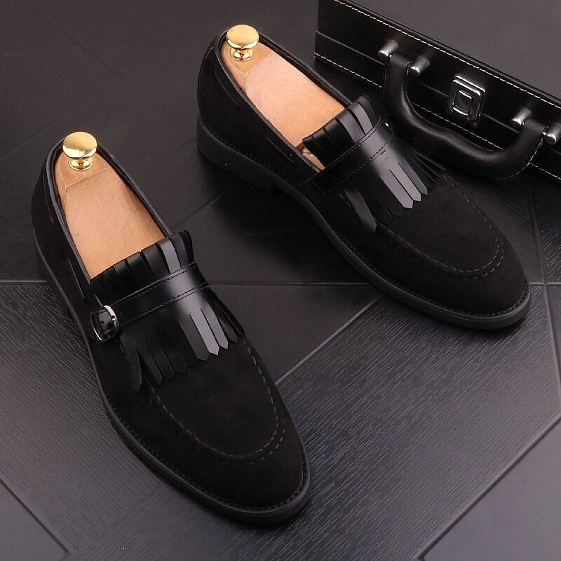 Minimalist Leather Slip-On Loafers