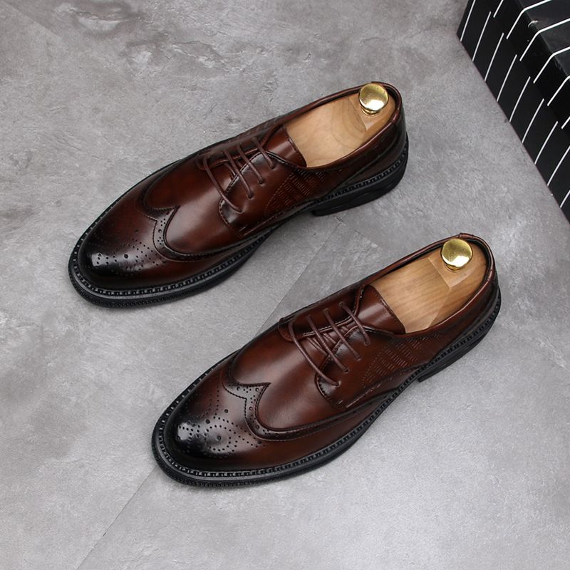 Formal Carved Brogue Dress Shoes