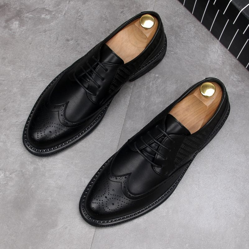 Formal Carved Brogue Dress Shoes