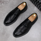 Formal Carved Brogue Dress Shoes