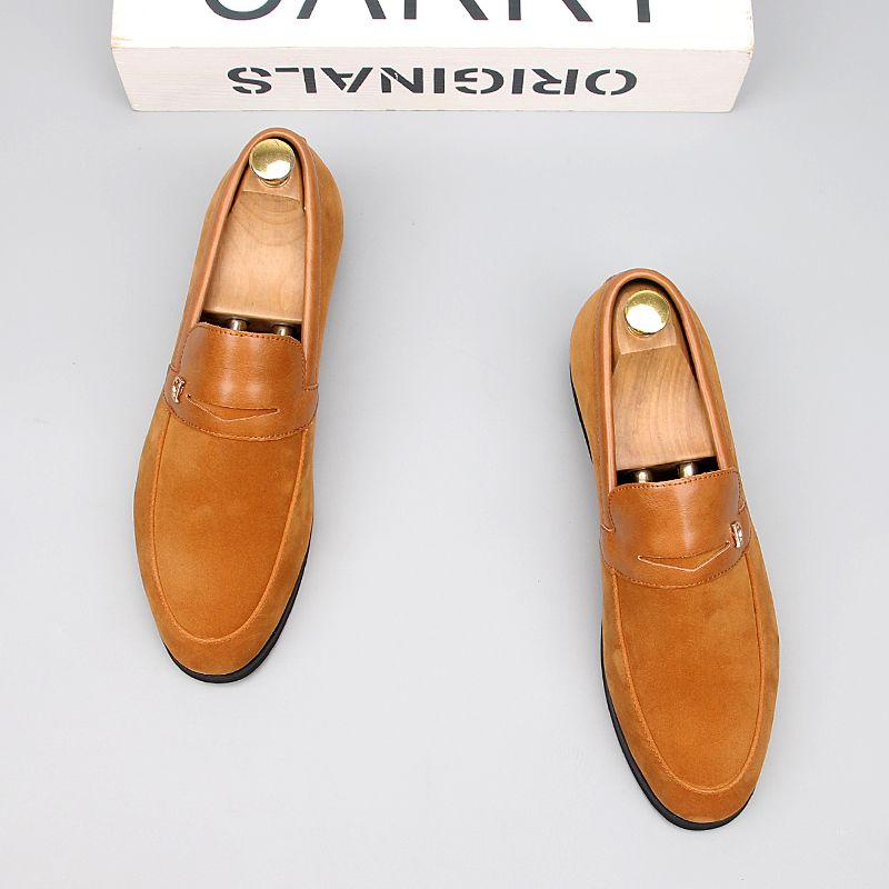 Modern Pea-Beaded Loafers