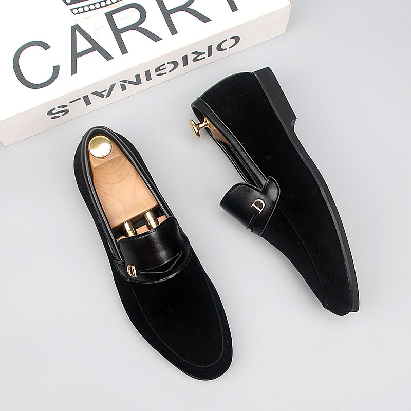Modern Pea-Beaded Loafers