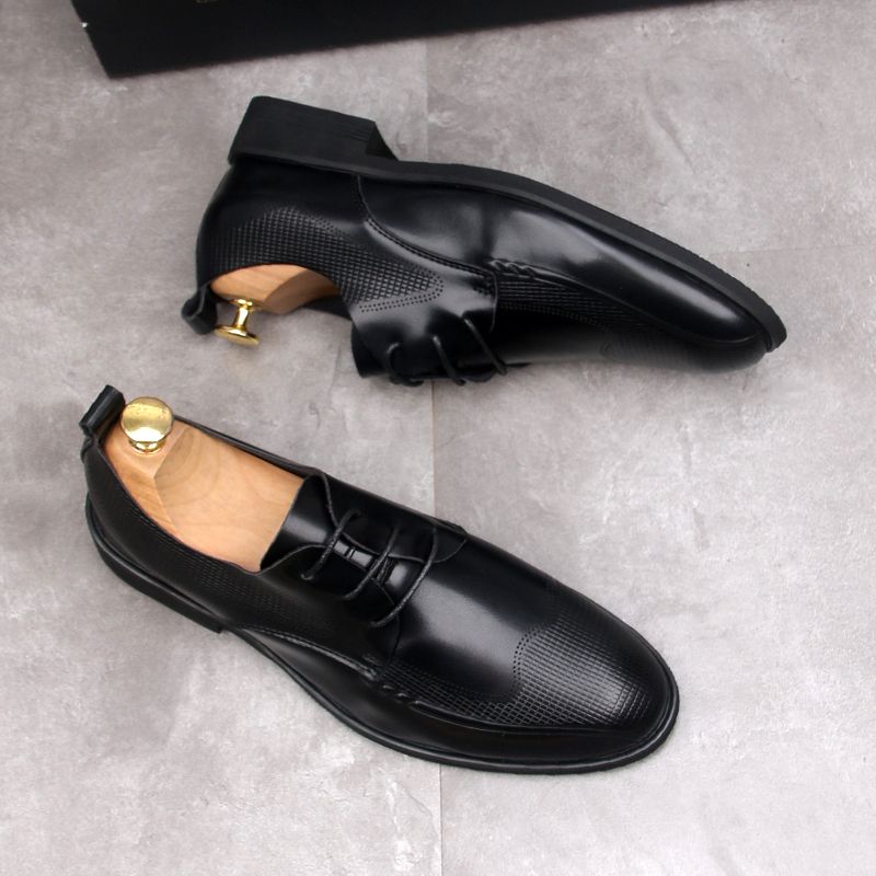 Modern Fit Leather Oxfords
